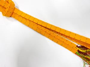 正絹　綴れ手組帯締め